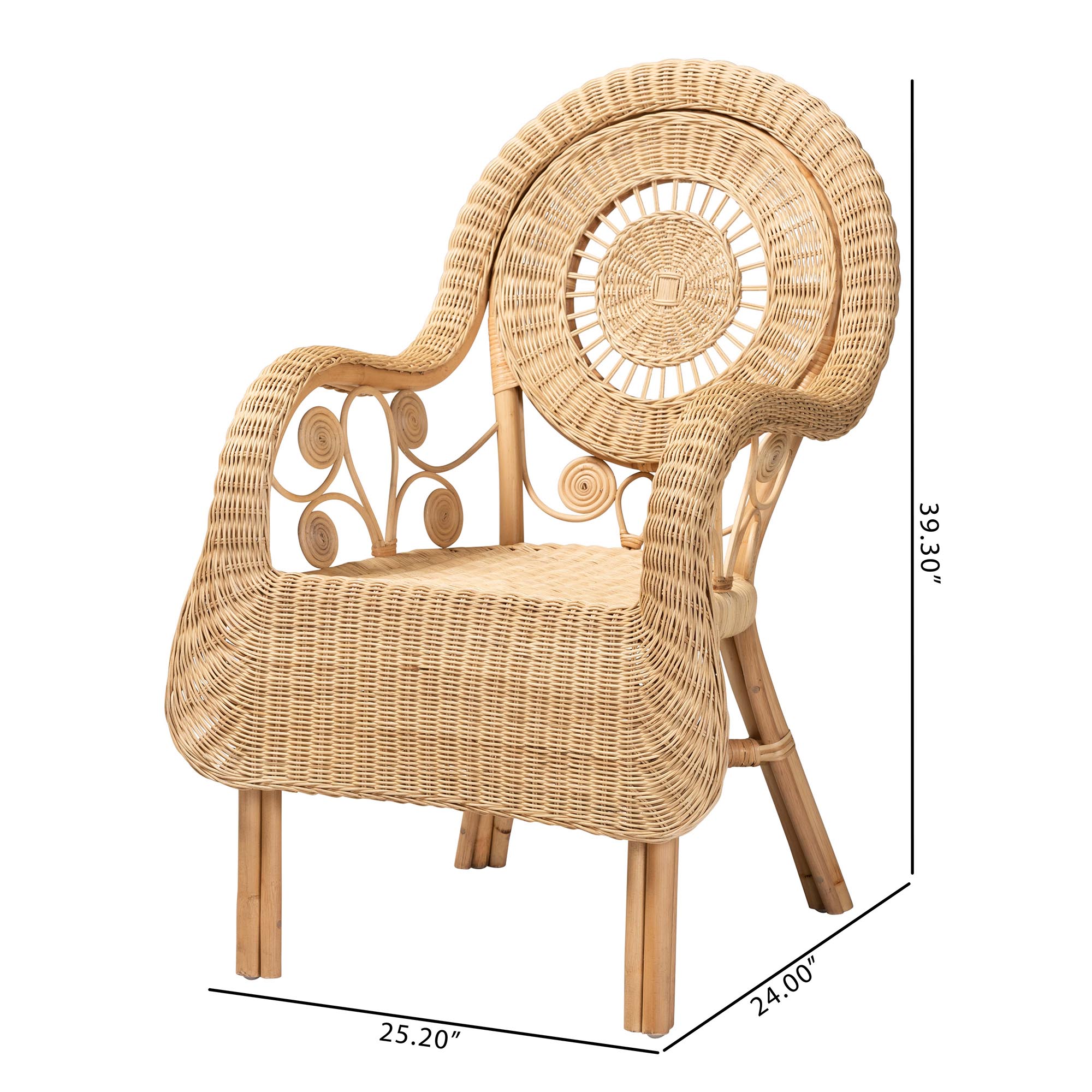 Pari rattan online chair